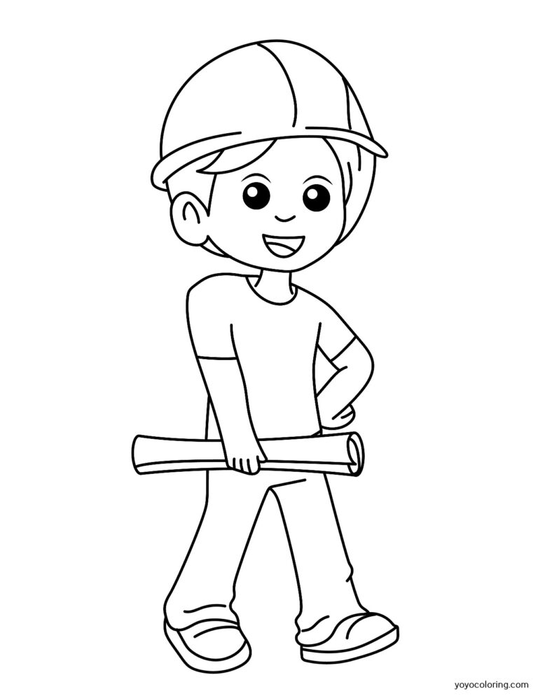 Architect Coloring Pages ᗎ Coloring book – Coloring Template
