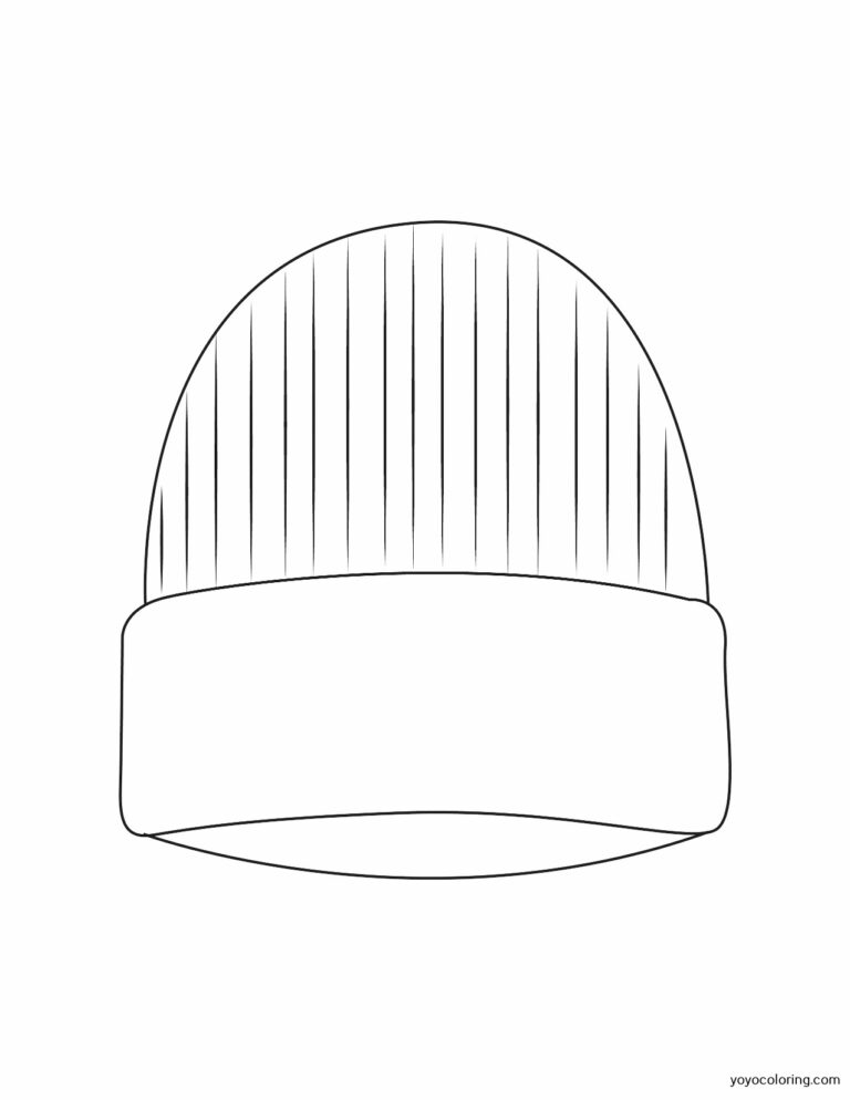 Beanie Coloring Pages ᗎ Coloring book – Coloring Template