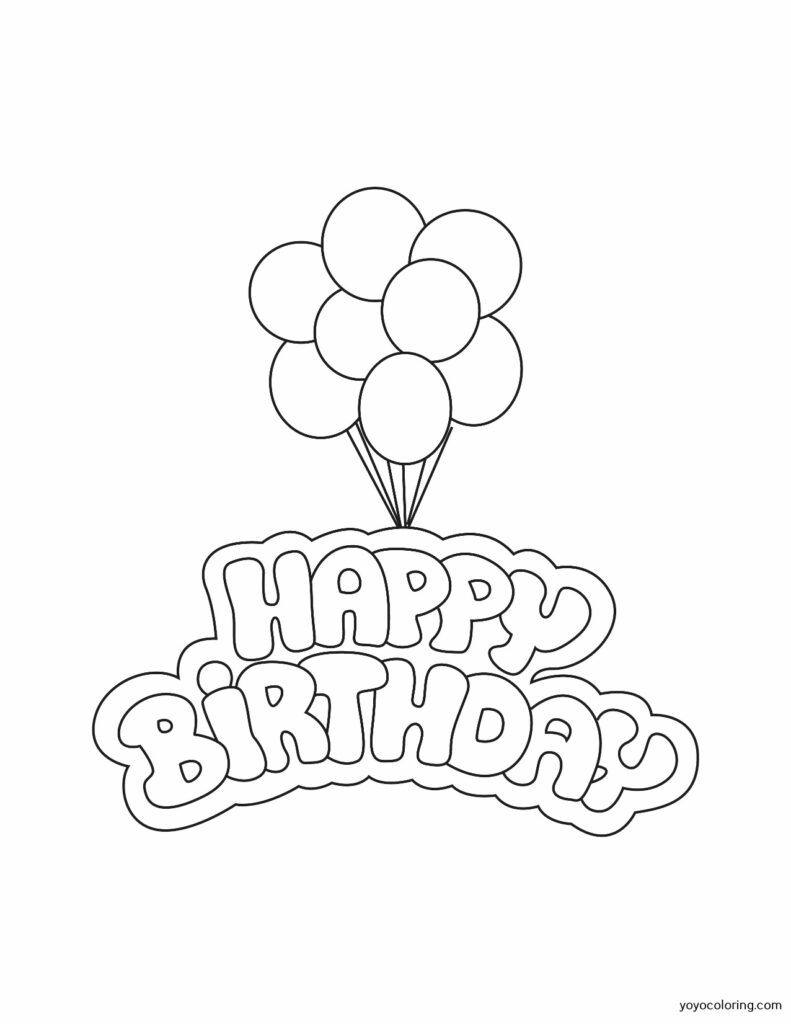 Birthday Invitation Coloring Pages