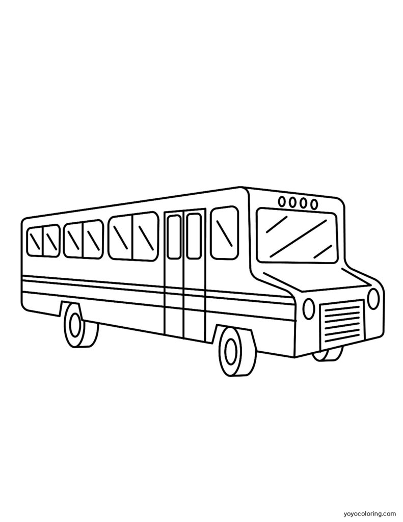 Bus Coloring Pages