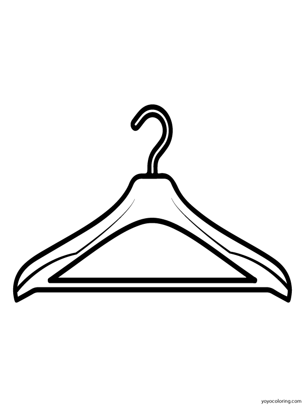 Coat hanger Coloring Pages ᗎ Coloring book – Coloring Template