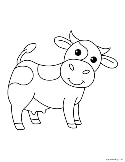 Dibujos de vacas para colorear