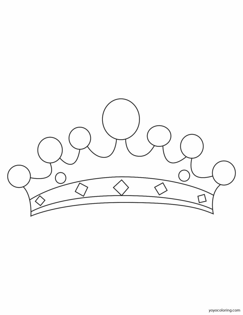 Crown Coloring Pages