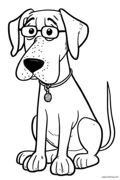 Dog Coloring Page 01