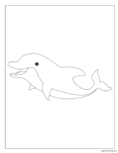 Read more about the article Dolphin Coloring Pages ᗎ Coloring book – Coloring Template