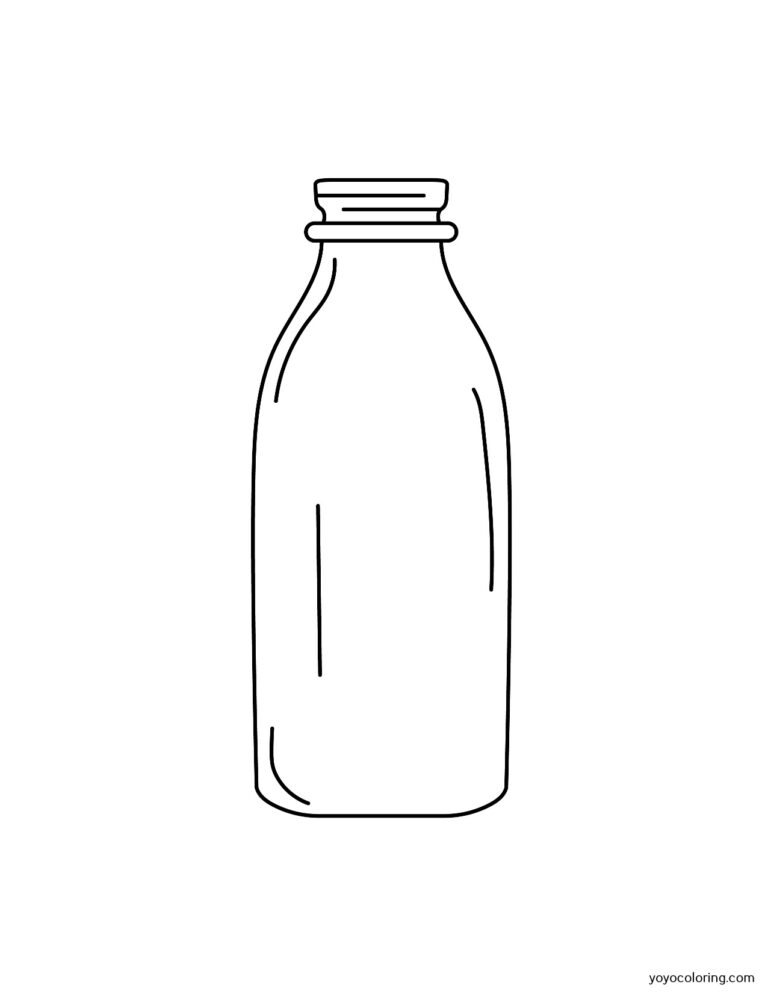 Drinking bottle Coloring Pages ᗎ Coloring book – Coloring Template