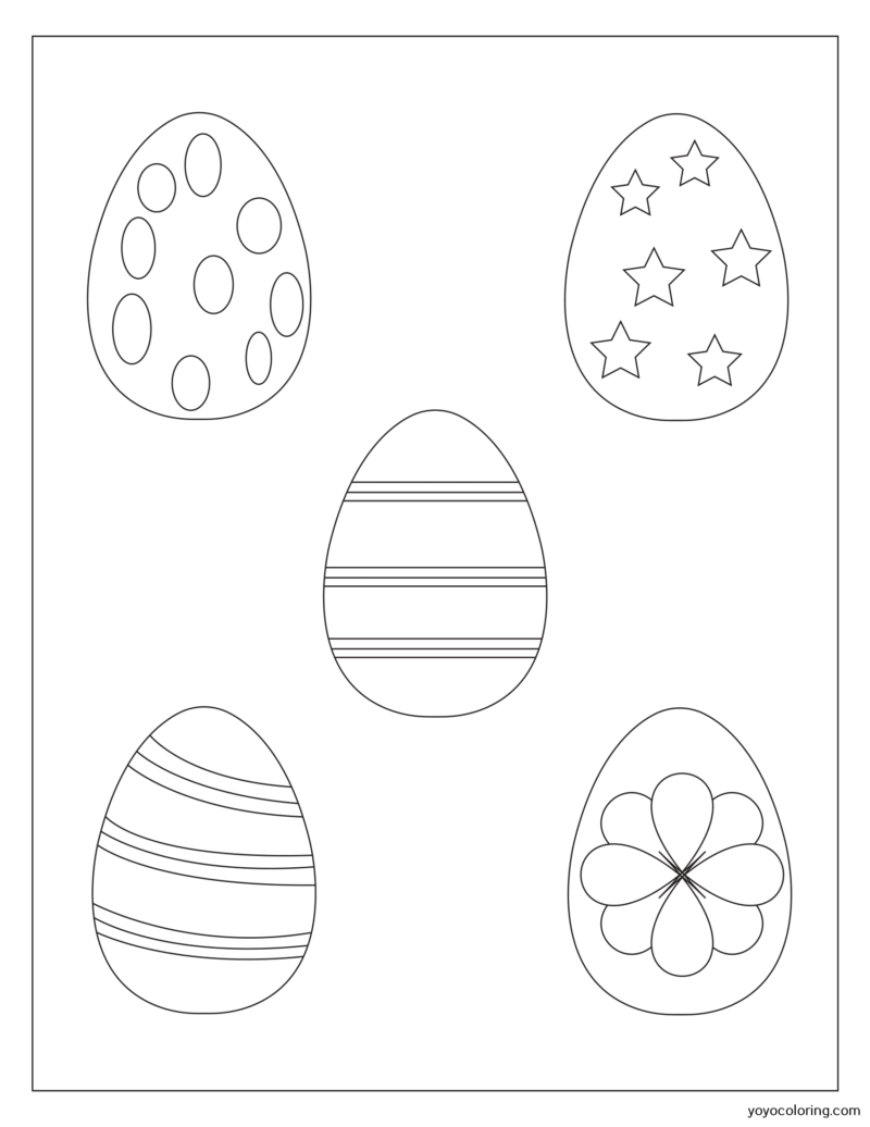  Ostereier Ausmalbilder ᗎ Malvorlage zum Ausdrucken 