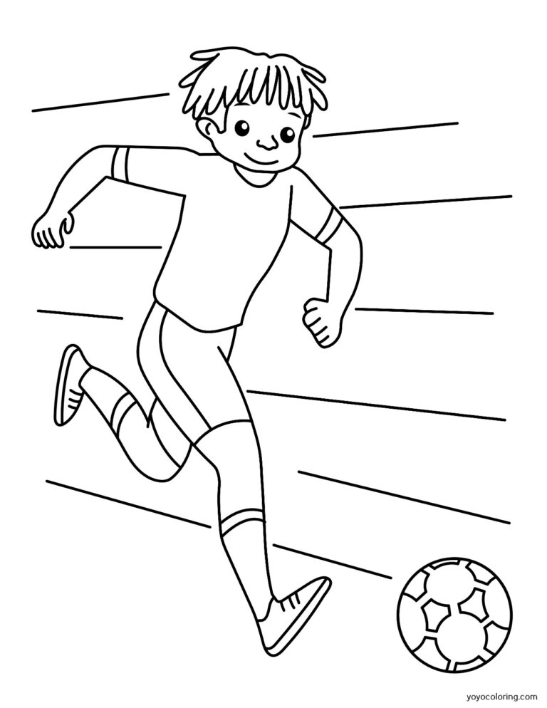 Football Coloring Pages ᗎ Coloring book – Coloring Template