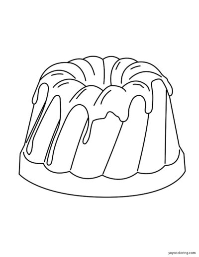 Gugelhupf Coloring Pages