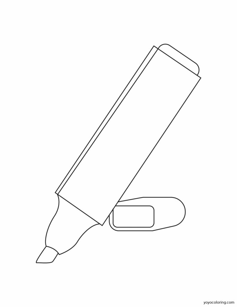Highlighter Coloring Pages