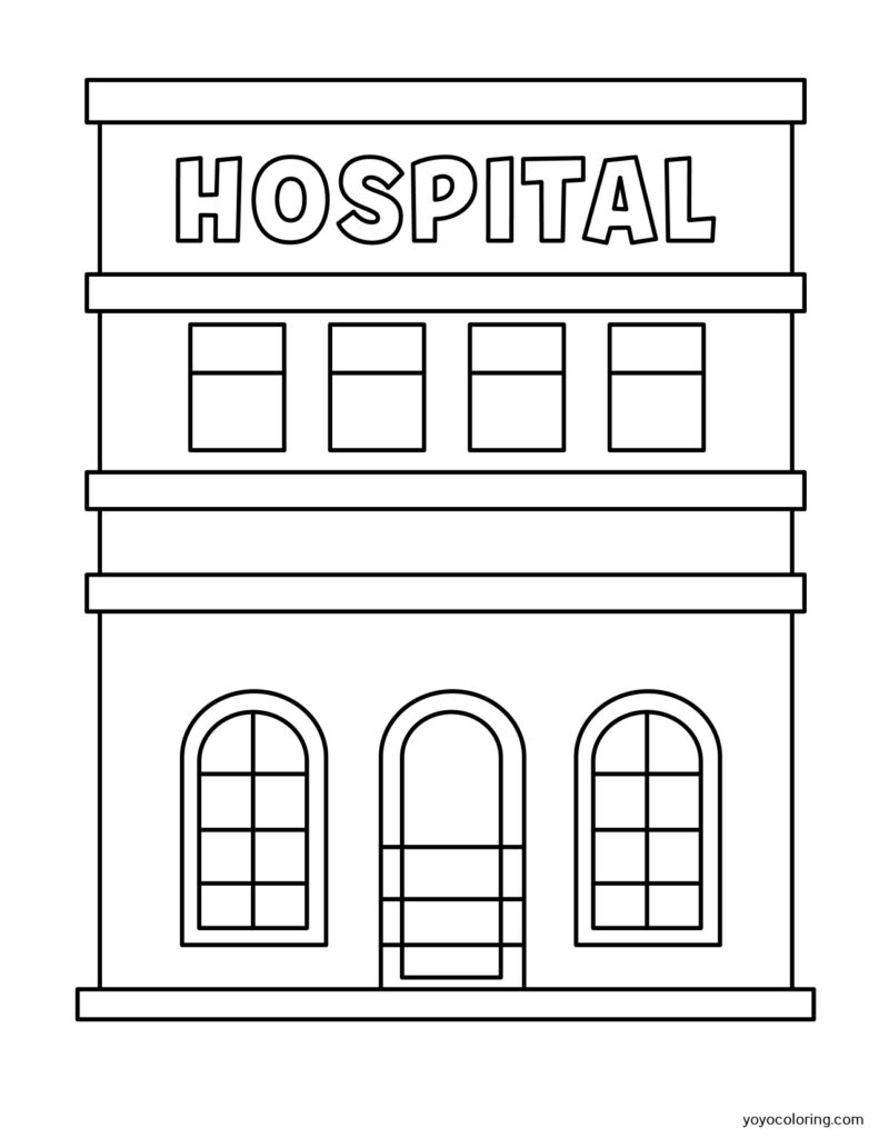 Hospital Coloring Pages