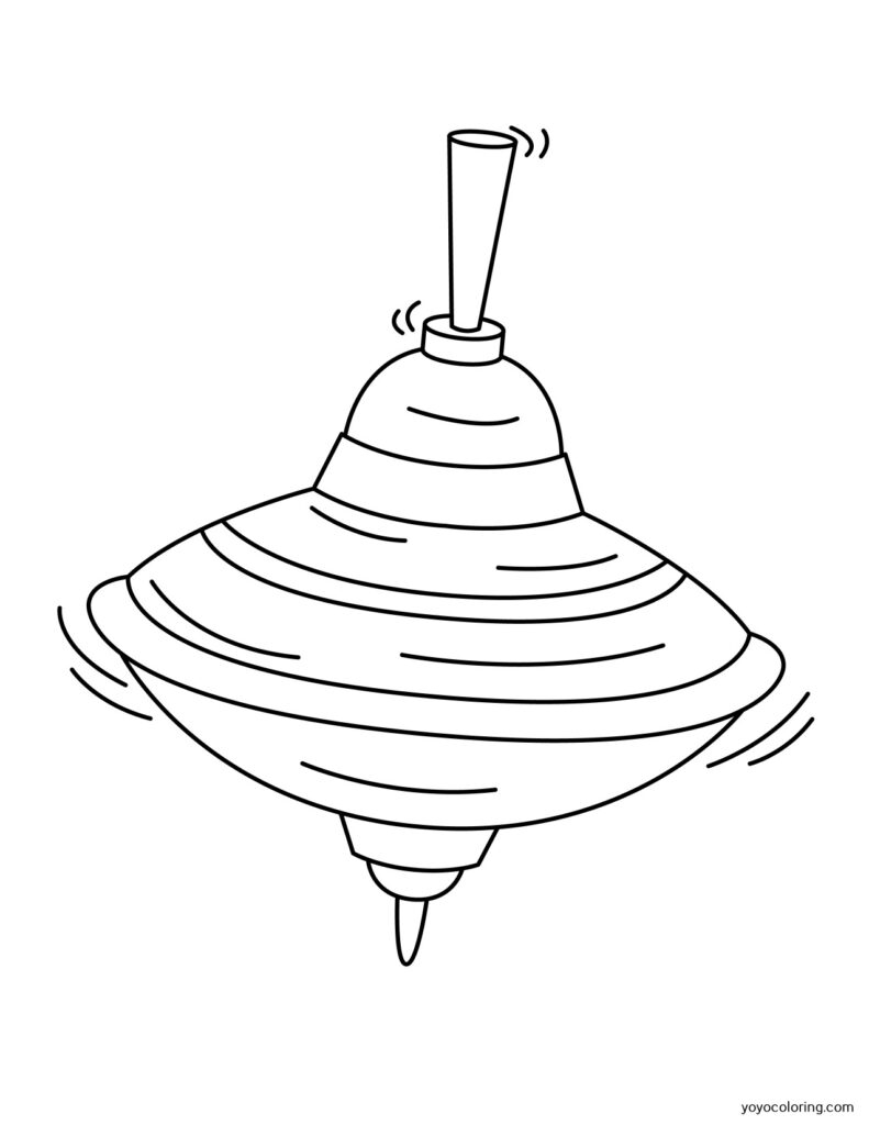 Humming Top Coloring Pages