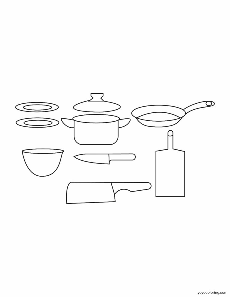 Küche Ausmalbilder ᗎ Zum Ausmalen – Malvorlage