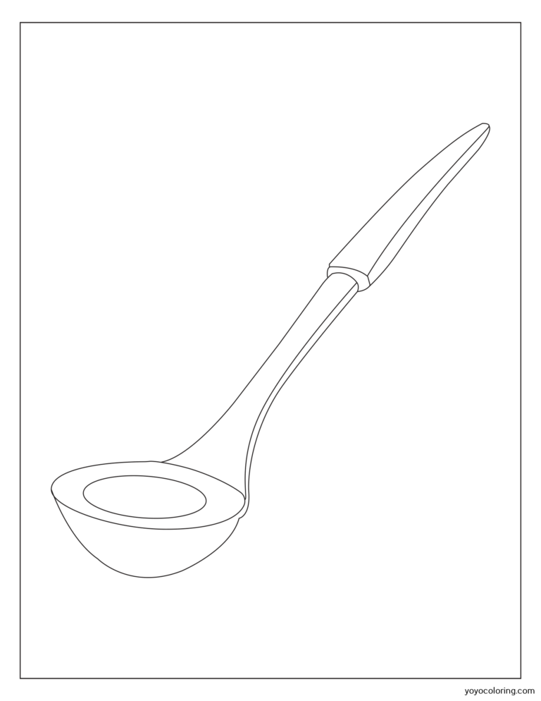 Ladle Coloring Pages ᗎ Coloring book – Coloring Template