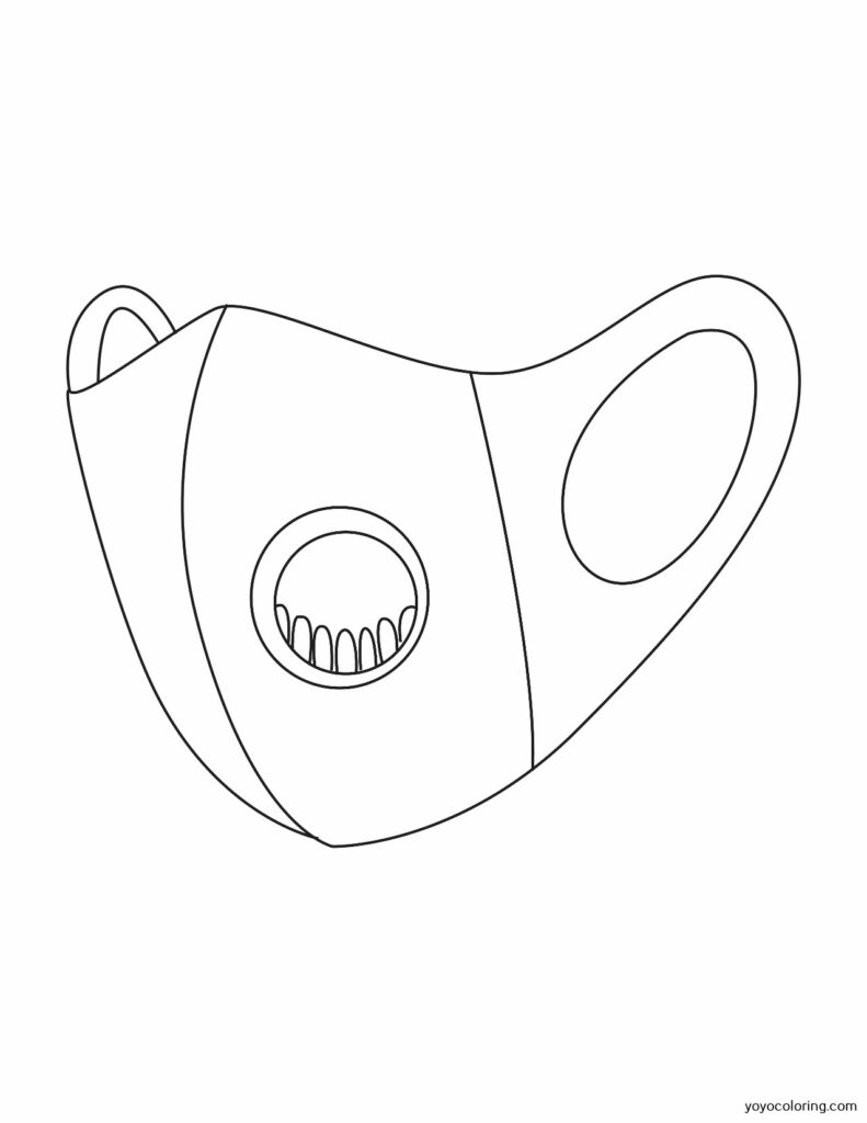 Masks Coloring Pages