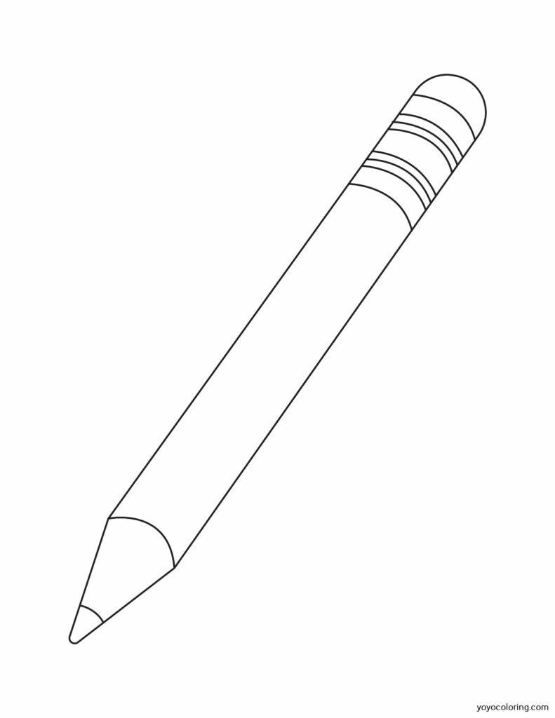 Pencil Coloring Pages