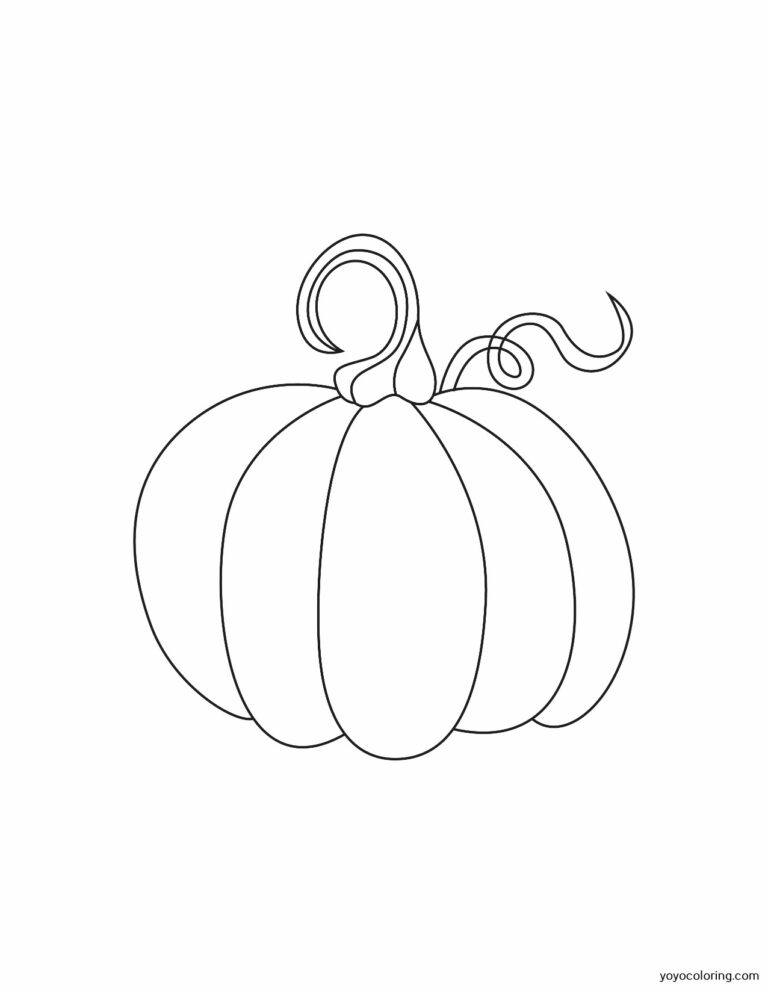 Pumpkin Coloring Pages ᗎ Coloring book – Coloring Template