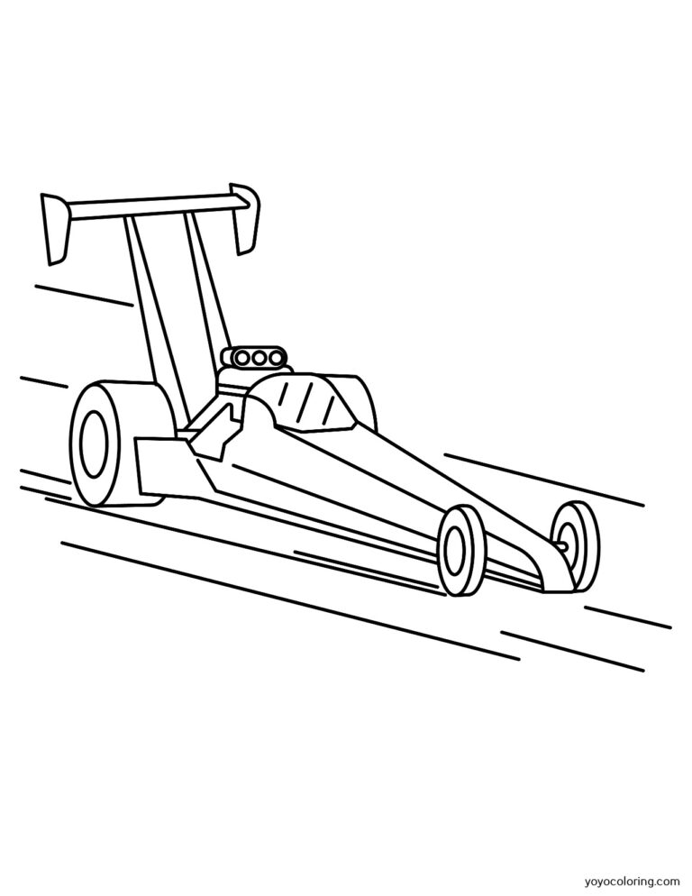 Racing car Coloring Pages ᗎ Coloring book – Coloring Template