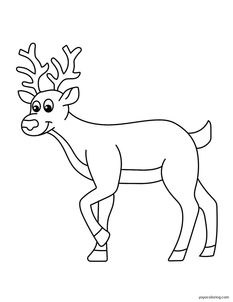 Reindeer Coloring Pages