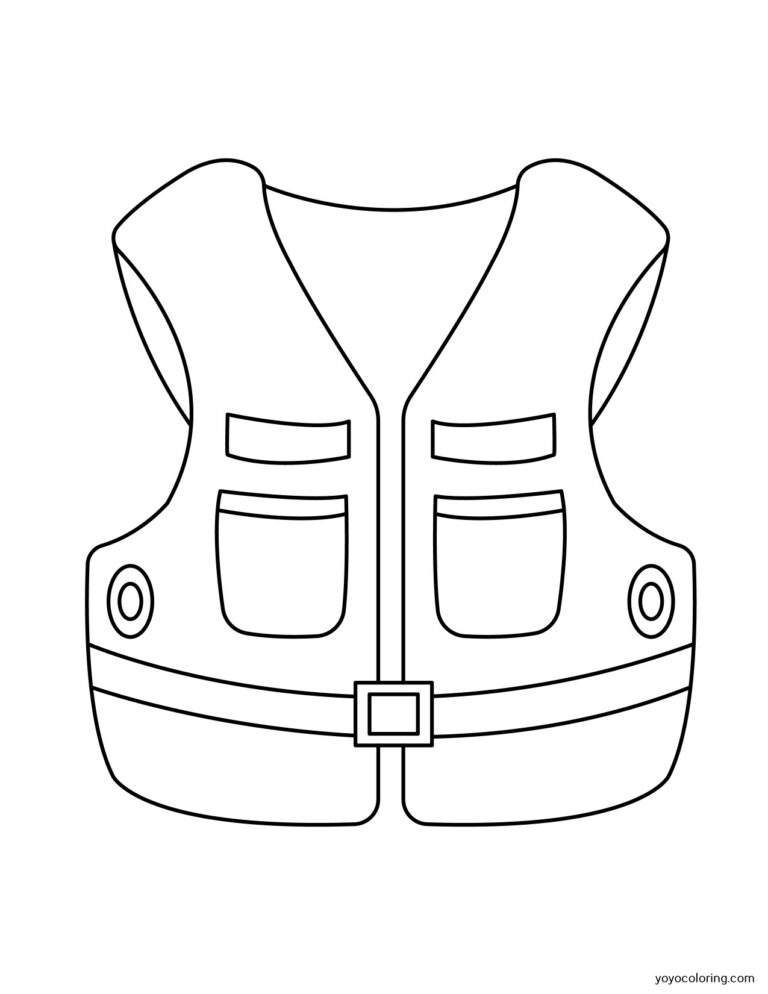 Safety vest Coloring Pages ᗎ Coloring book – Coloring Template