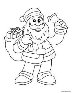 Lesen Sie mehr über den Artikel Santa Claus Coloring Pages ᗎ Coloring book – Coloring Template