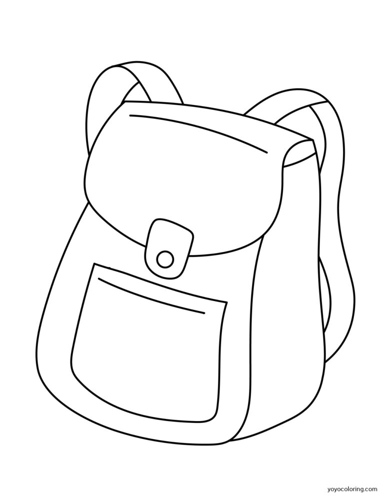 School bag Coloring Pages ᗎ Coloring book – Coloring Template