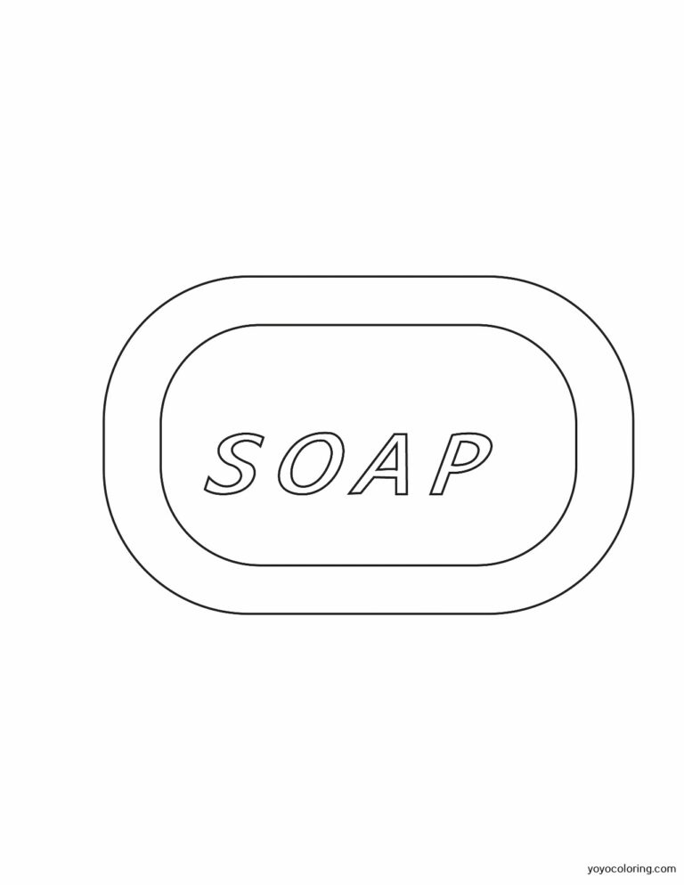 Soap Coloring Pages ᗎ Coloring book – Coloring Template