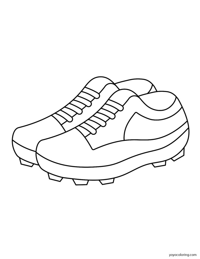 Soccer Shoe Coloring Pages ᗎ Coloring book – Coloring Template