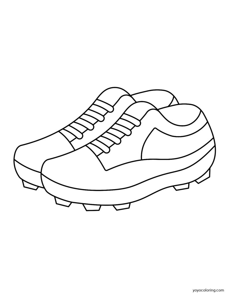 Dibujos de zapatos de futbol para colorear