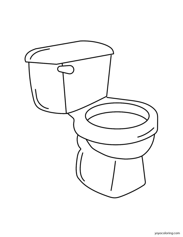 Toilet Coloring Pages ᗎ Coloring book – Coloring Template
