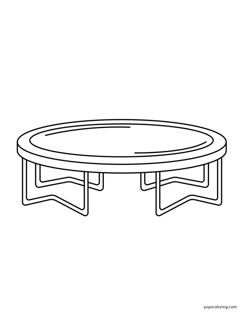 Trampoline Coloring Pages