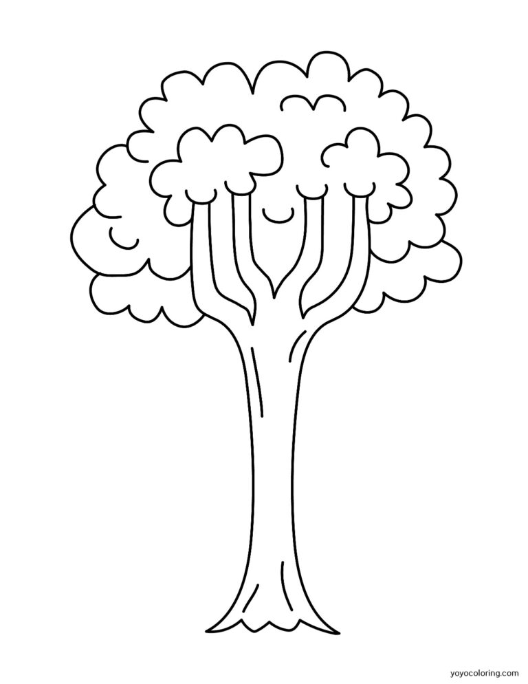 Dibujos de árboles para colorear