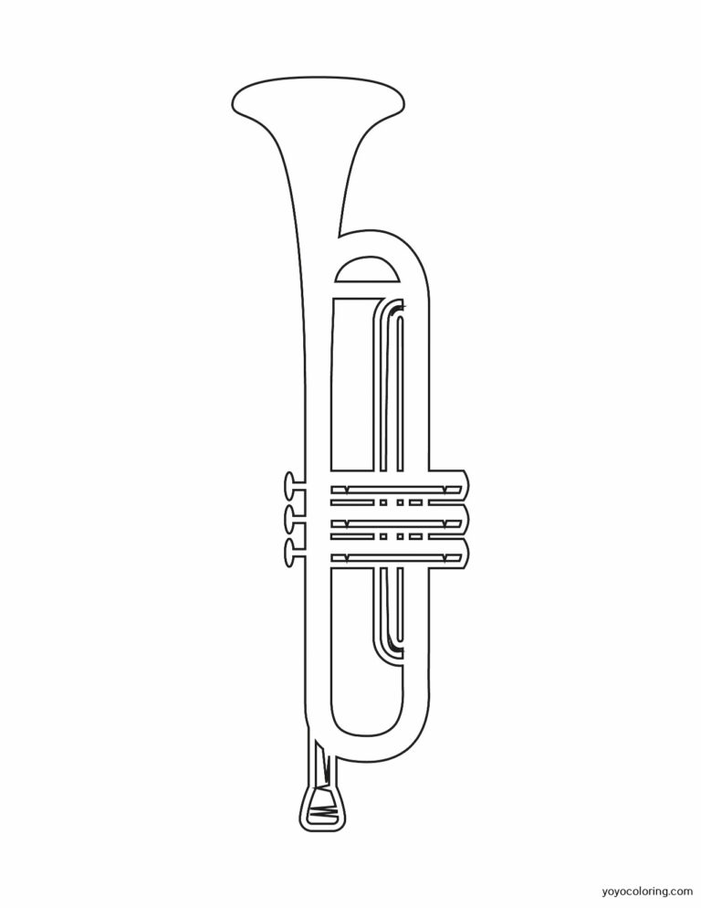 Tuba Coloring Pages ᗎ Coloring book – Coloring Template