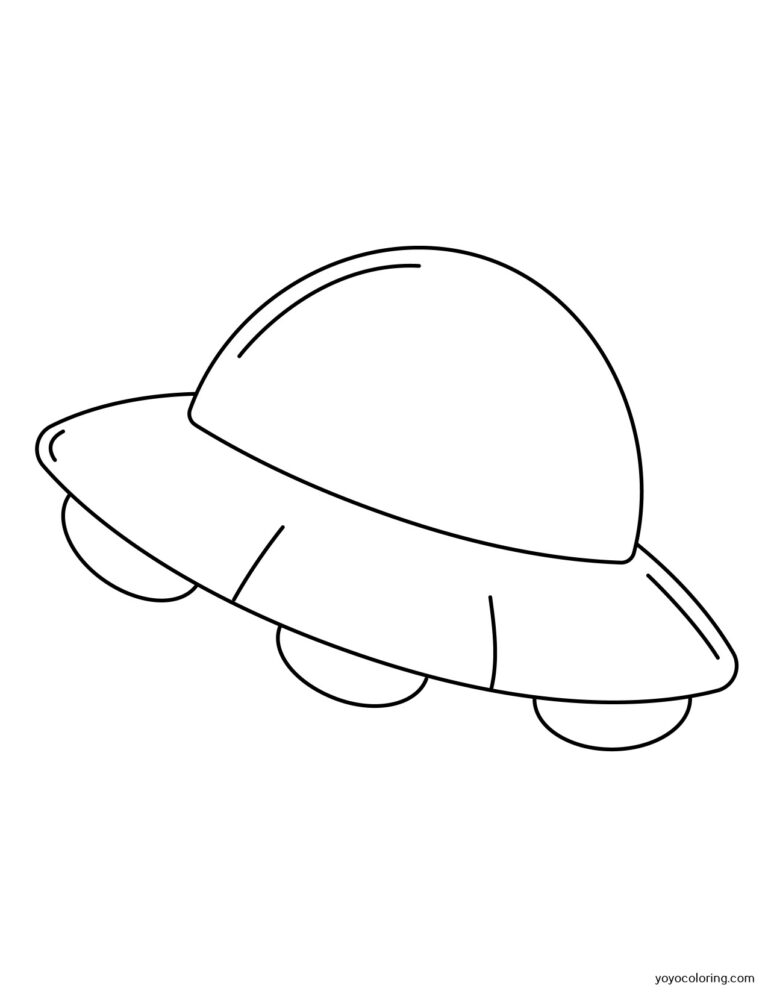 UFO Coloring Pages ᗎ Coloring book – Coloring Template