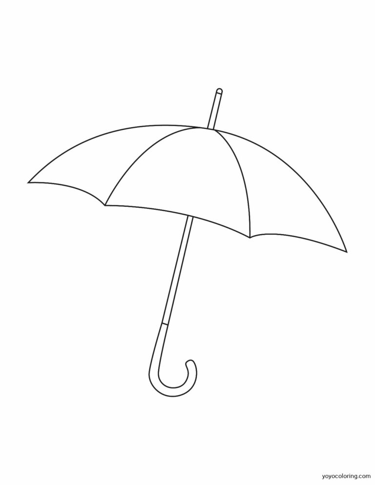 Umbrella Coloring Pages ᗎ Coloring book – Coloring Template