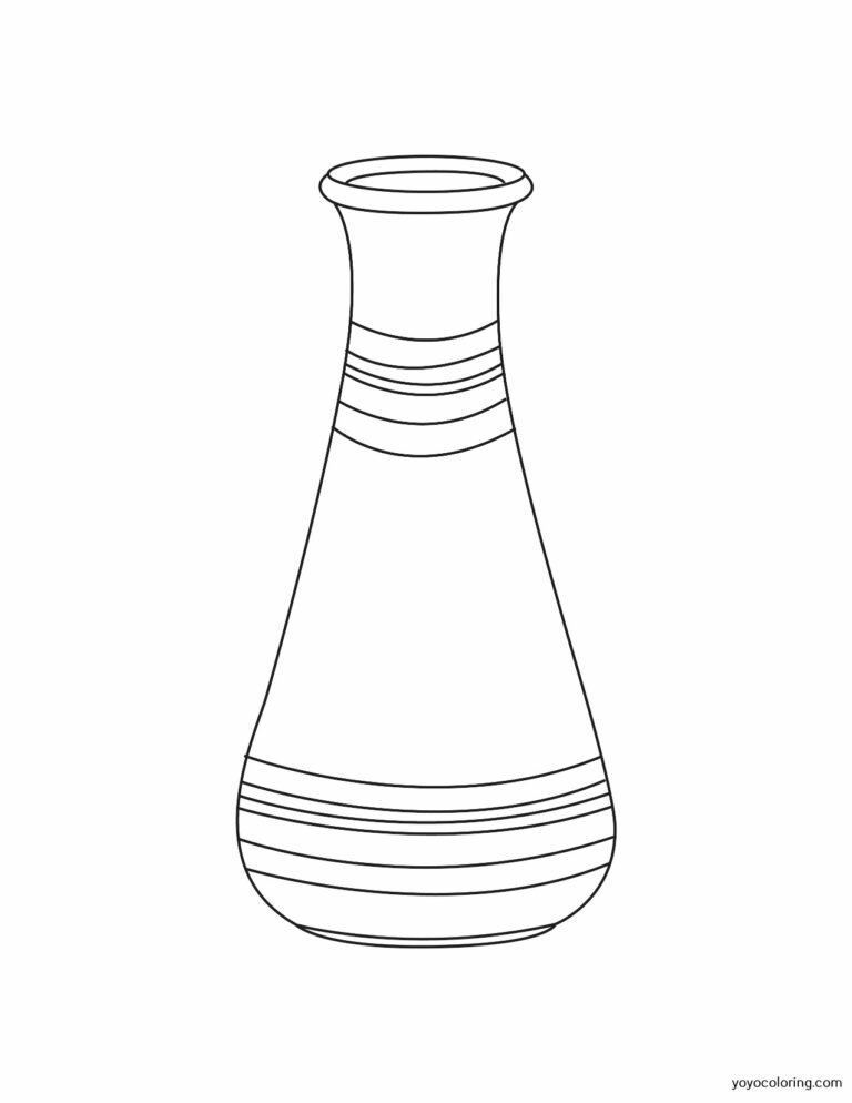 Vase Coloring Pages ᗎ Coloring book – Coloring Template