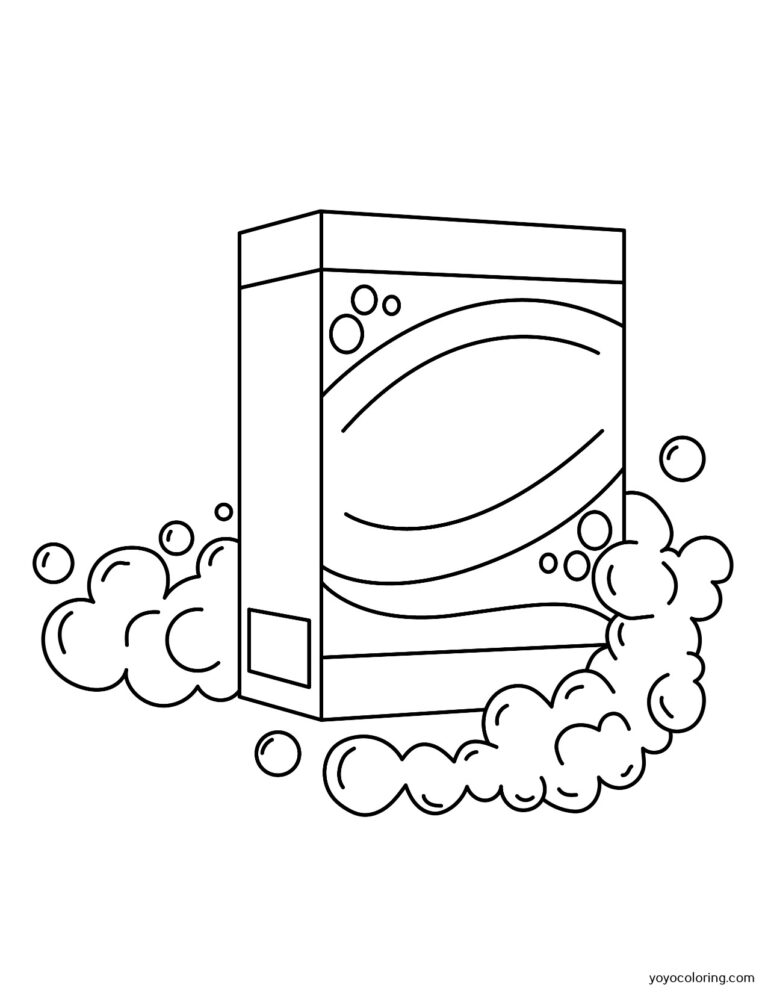 Washing powder Coloring Pages ᗎ Coloring book – Coloring Template