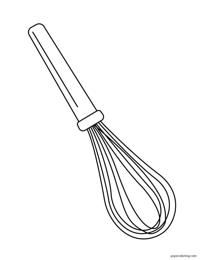 Whisk Coloring Pages ᗎ Coloring book – Coloring Template