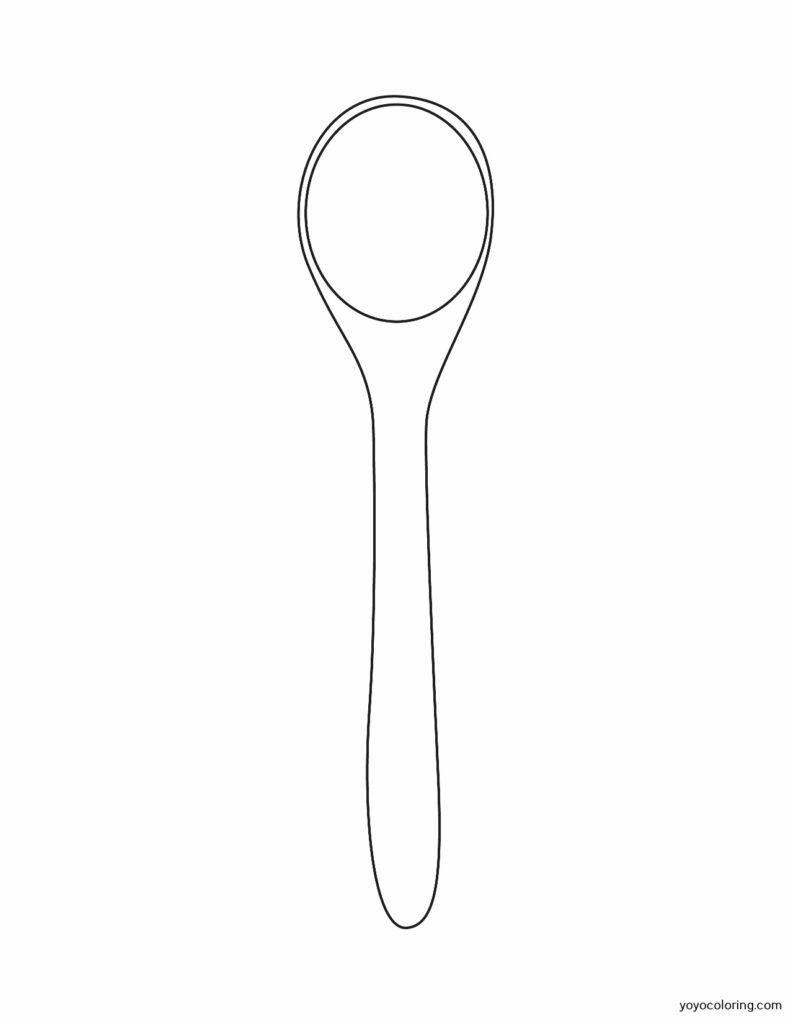 Wooden Spoon Coloring Pages