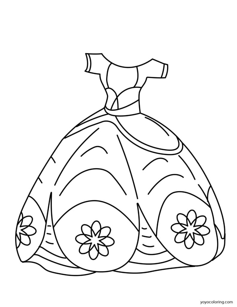 Ballet Dress Coloring Pages