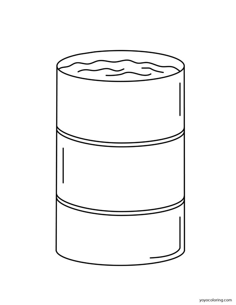 Barrel Coloring Pages
