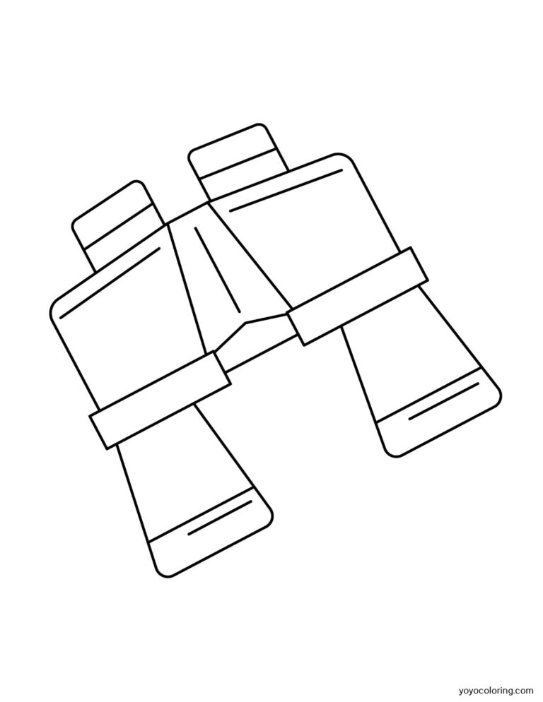 Binoculars Coloring Pages