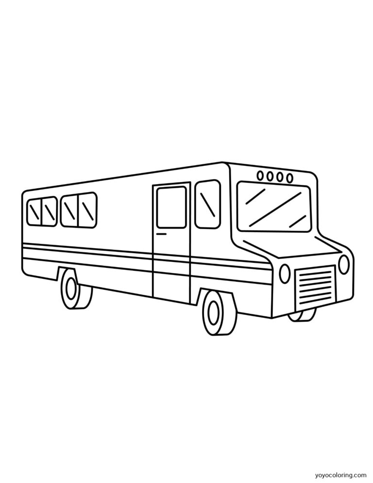 Caravan Coloring Pages ᗎ Coloring book – Coloring Template