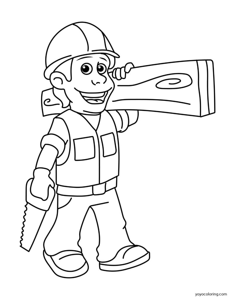 Carpenter Coloring Pages