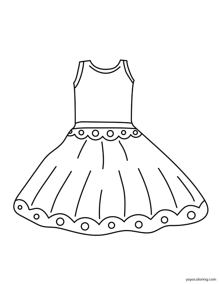 Dress Coloring Pages