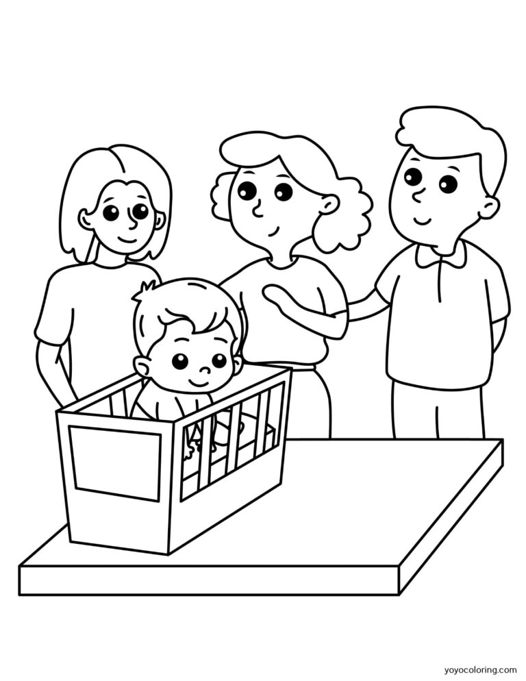 Family Coloring Pages ᗎ Coloring book – Coloring Template