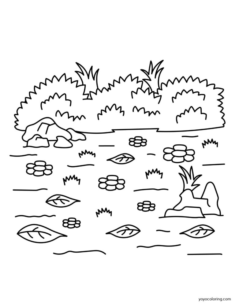Garden Coloring Pages ᗎ Coloring book – Coloring Template