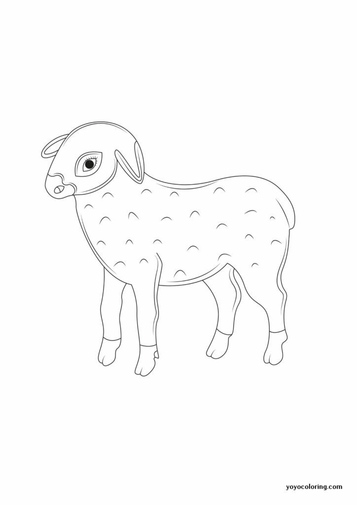 Lamb Coloring Pages