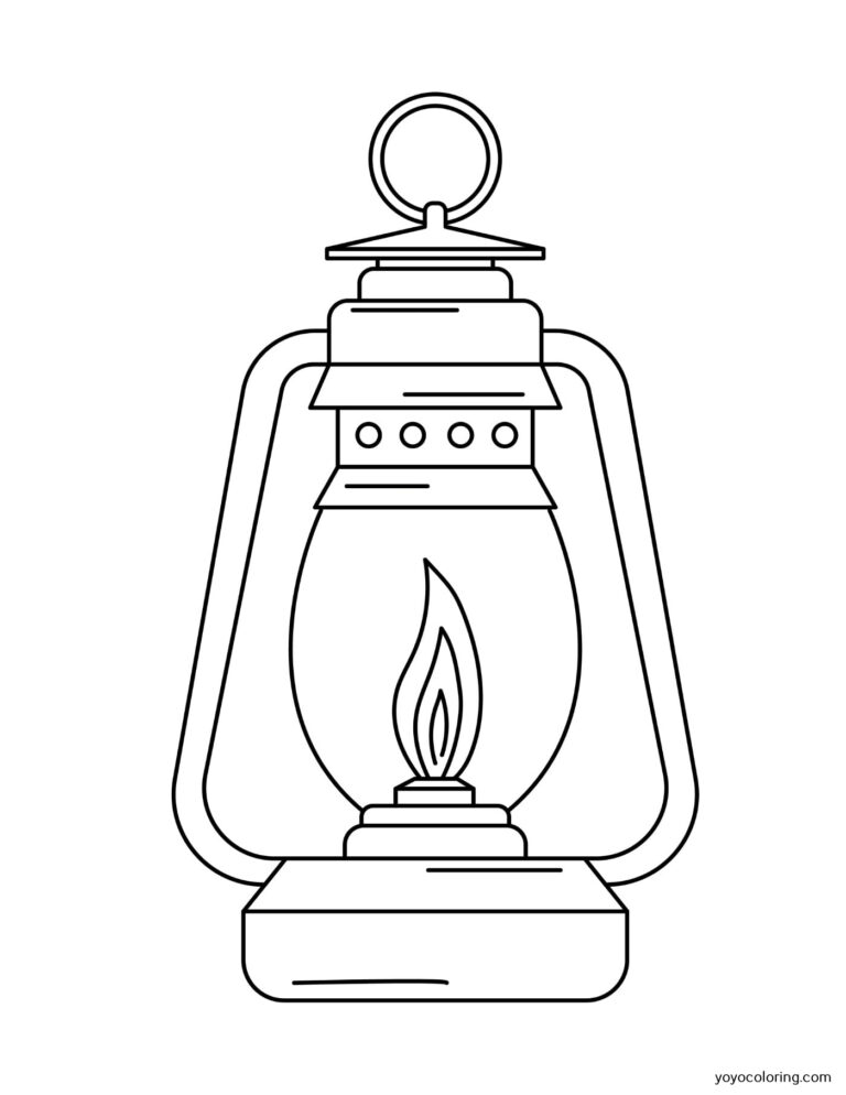 Lantern Coloring Pages ᗎ Coloring book – Coloring Template