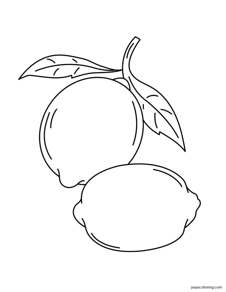 Lemon Coloring Pages